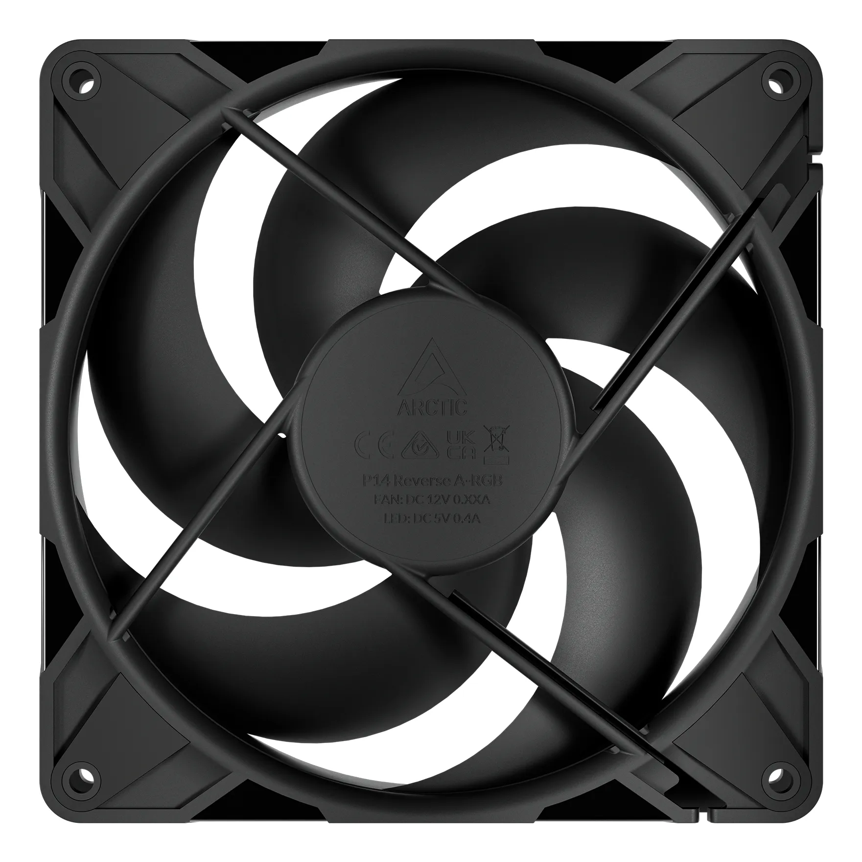 ARCTIC P14 Pro Reverse 140 mm kotelotuuletin, musta, 3-pack