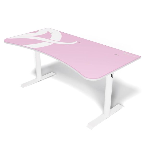 Arozzi Arena Large Gaming Desk - White Pink