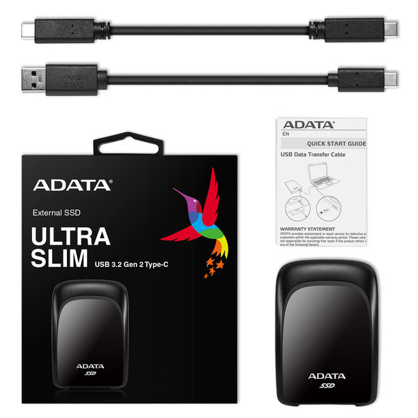Adata SC680 480GB - External SSD, Black