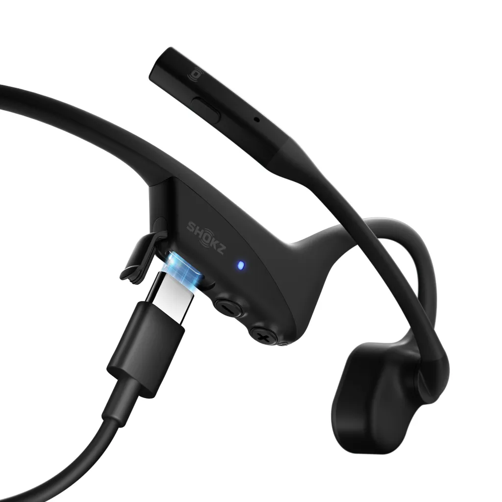 Shokz OpenComm2 2025 Upgrade Wireless Bone Conductor Headset, Black