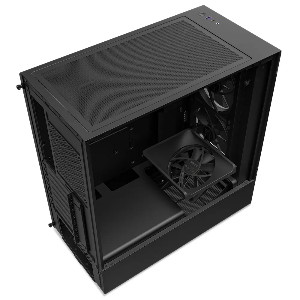 NZXT H5 Elite - miditornikotelo, Musta, Läpinäkyvä