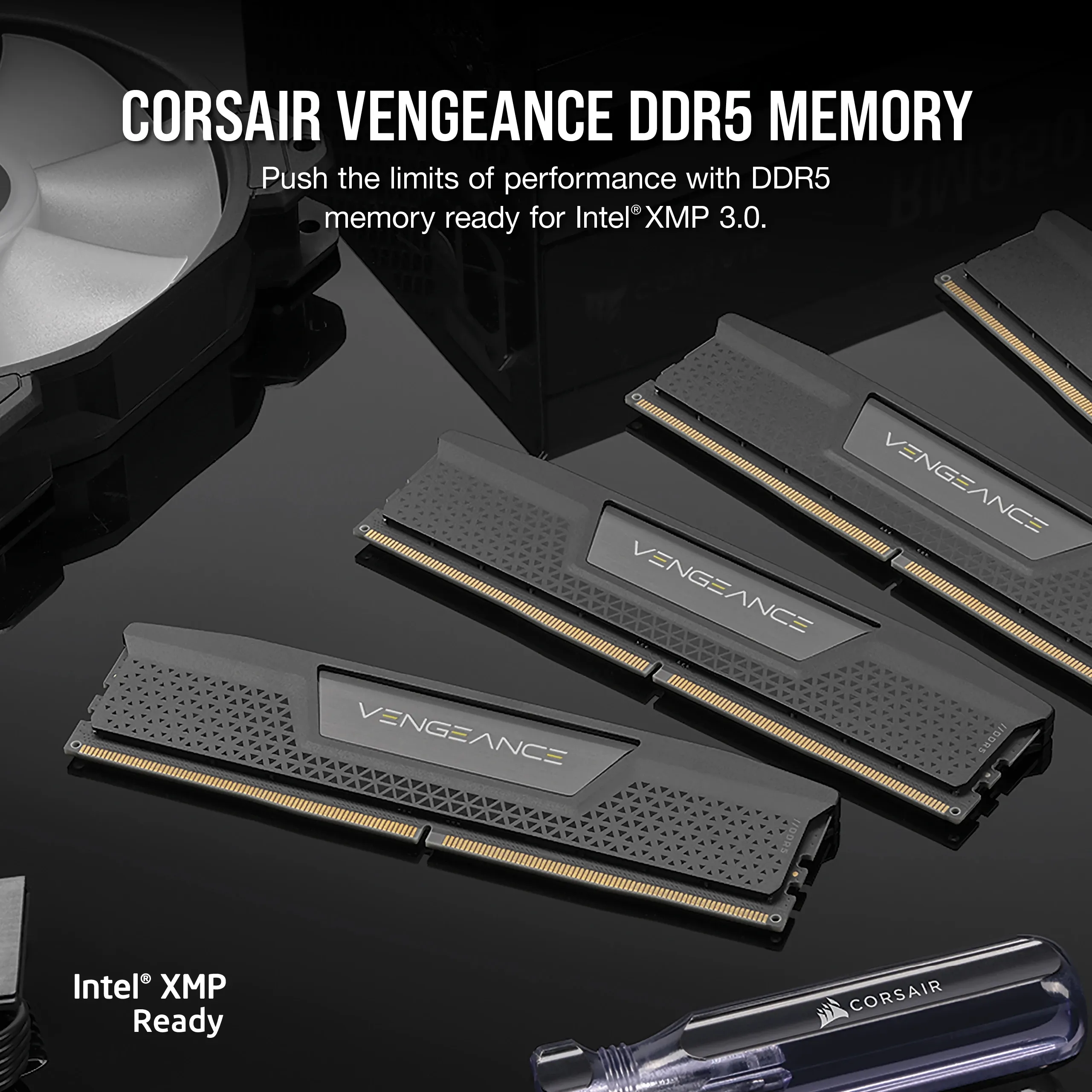 Corsair Vengeance 128GB DDR5 DIMM 5600MHz, 4x32GB,  1.25V, Black, Intel 700 series