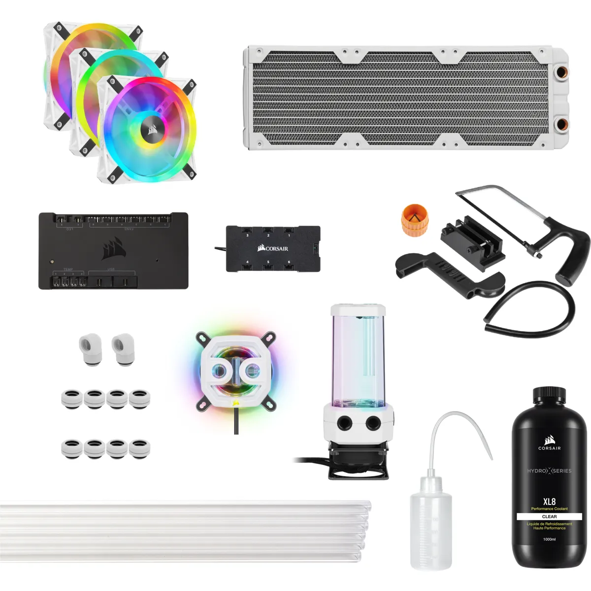 Corsair iCUE Hydro X White XH305i RGB PRO Custom Kit