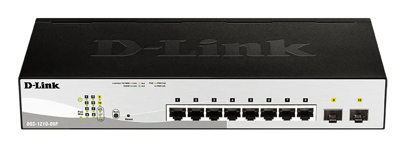 D-Link 8-port 10/100/1000 Gigabit PoE Smart Switch