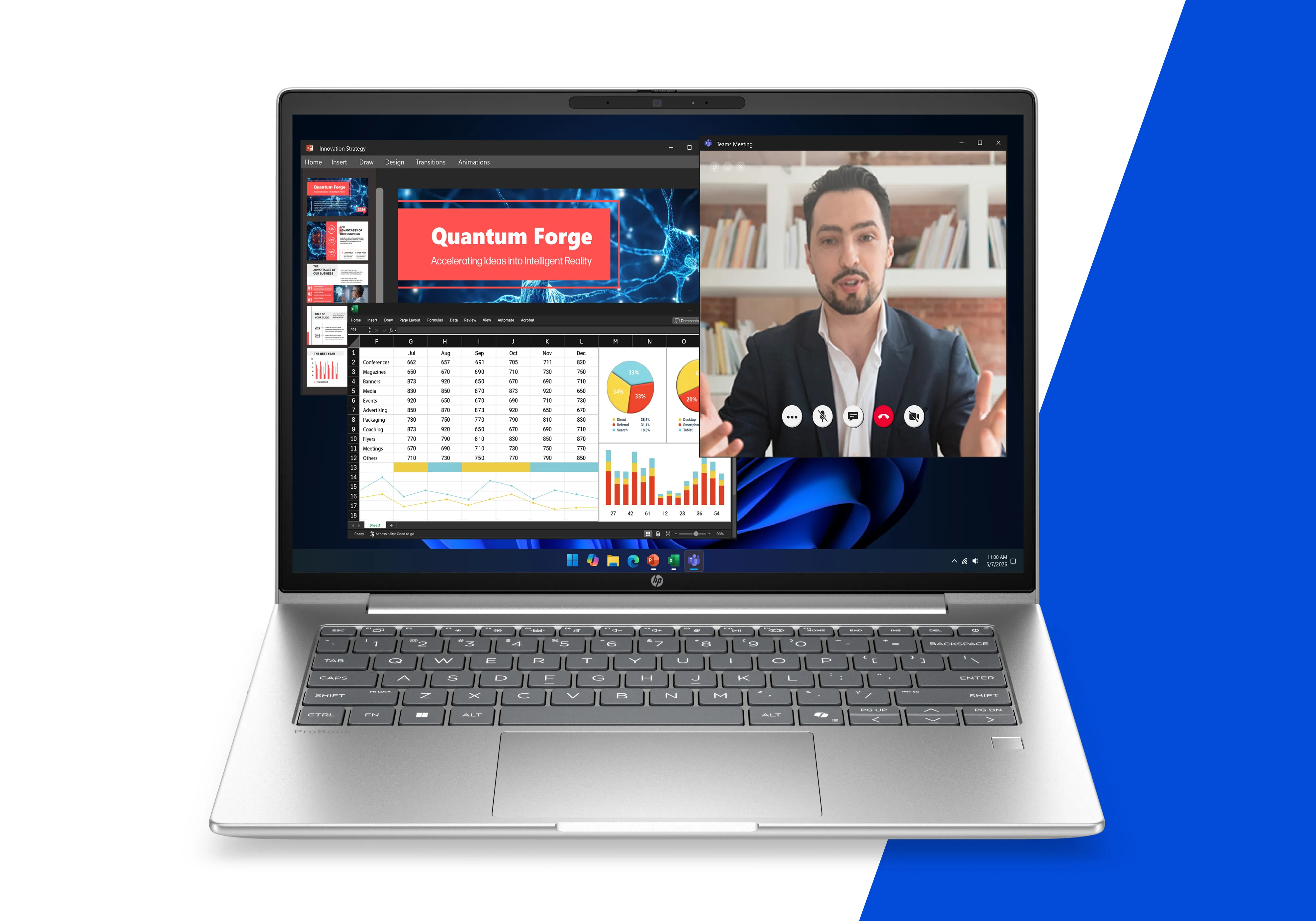HP ProBook 4 G2i 14" 5 320, 16 GB, 512 GB, Win 11 Pro - b&auml;rbar dator