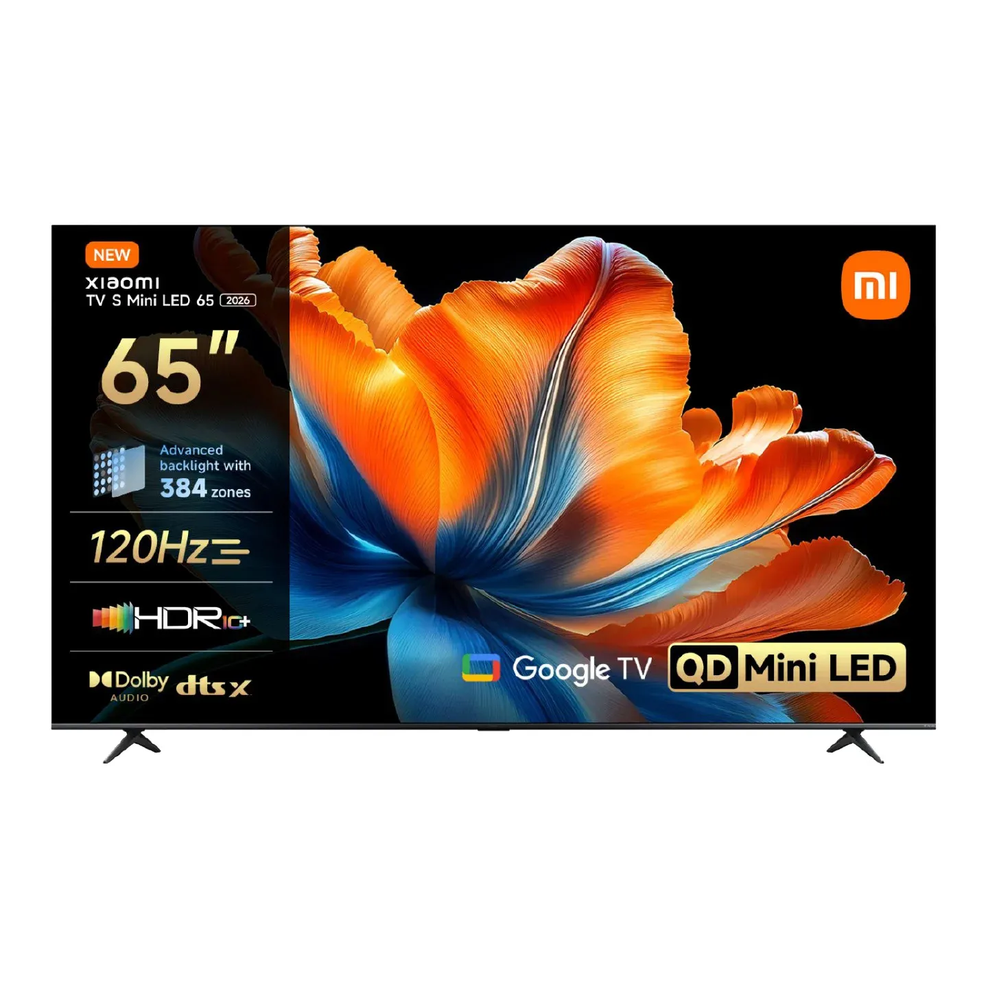 Xiaomi TV S Mini LED (2026) 65" 4K Google TV, 60 Hz, HDR10+, HLG, dark gray