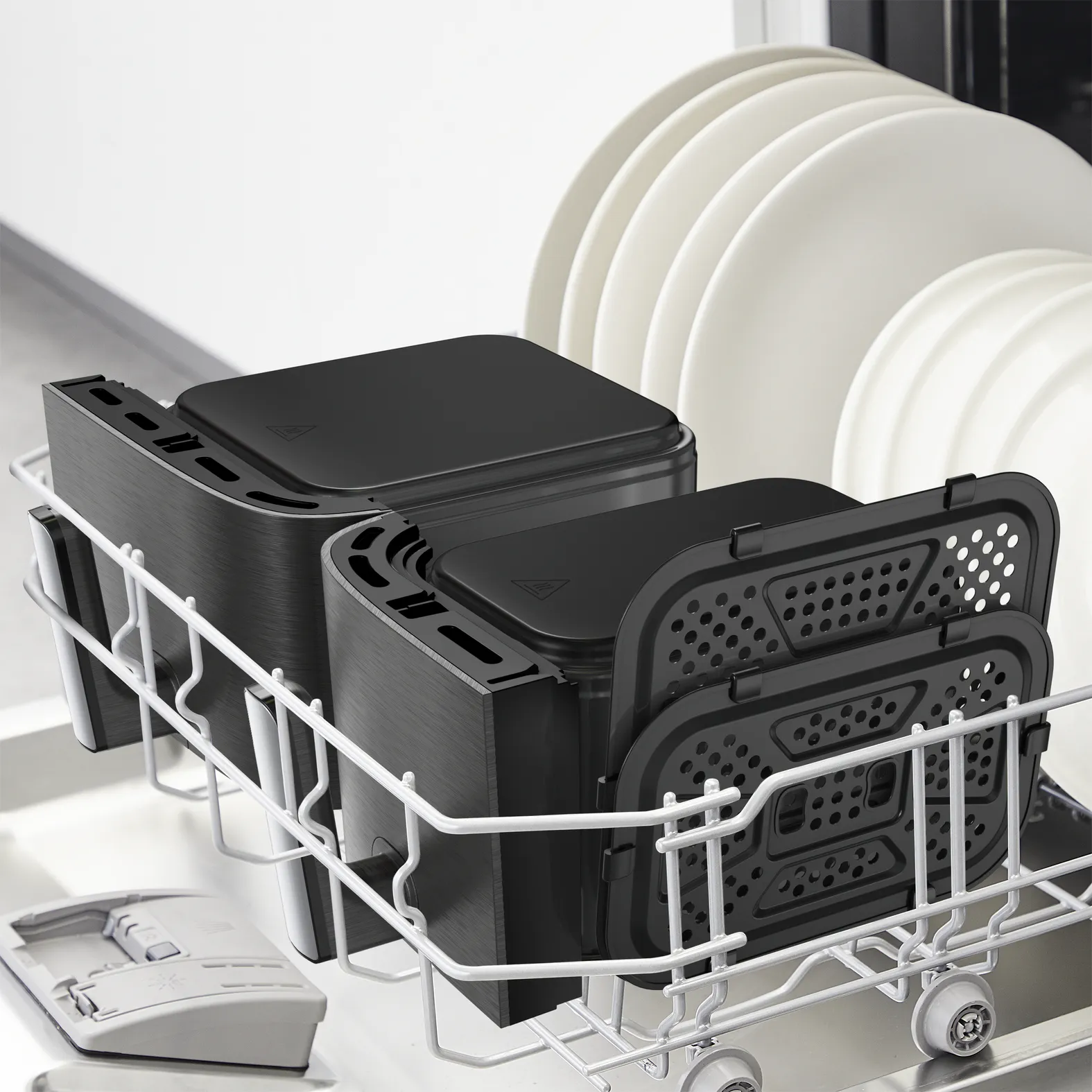 Tefal Dual Easy Fry &amp; Grill XXL EY942H, 11L, 2020W, air fryer, Coal Grey