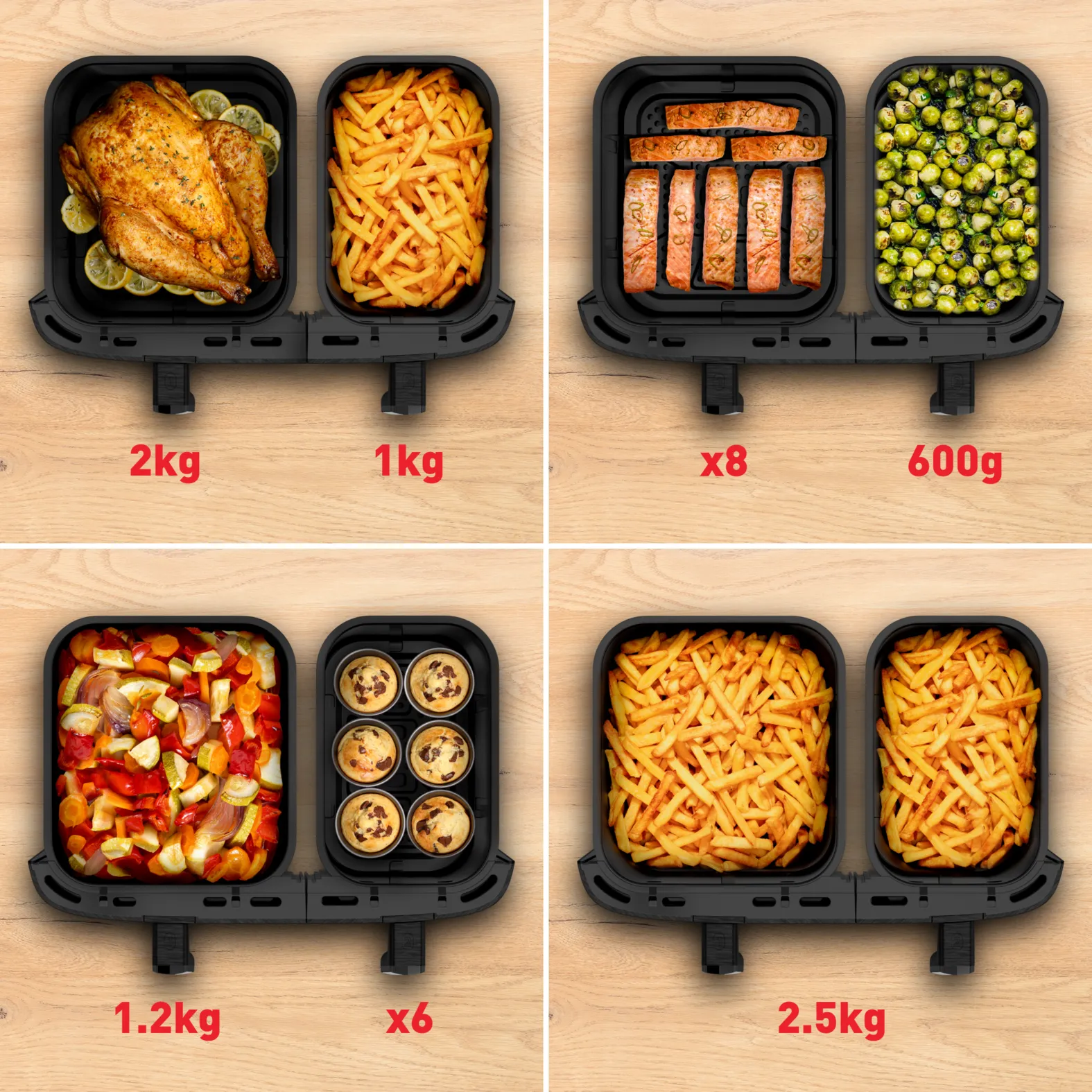 Tefal Dual Easy Fry &amp; Grill XXL EY942H, 11L, 2020W, air fryer, Coal Grey