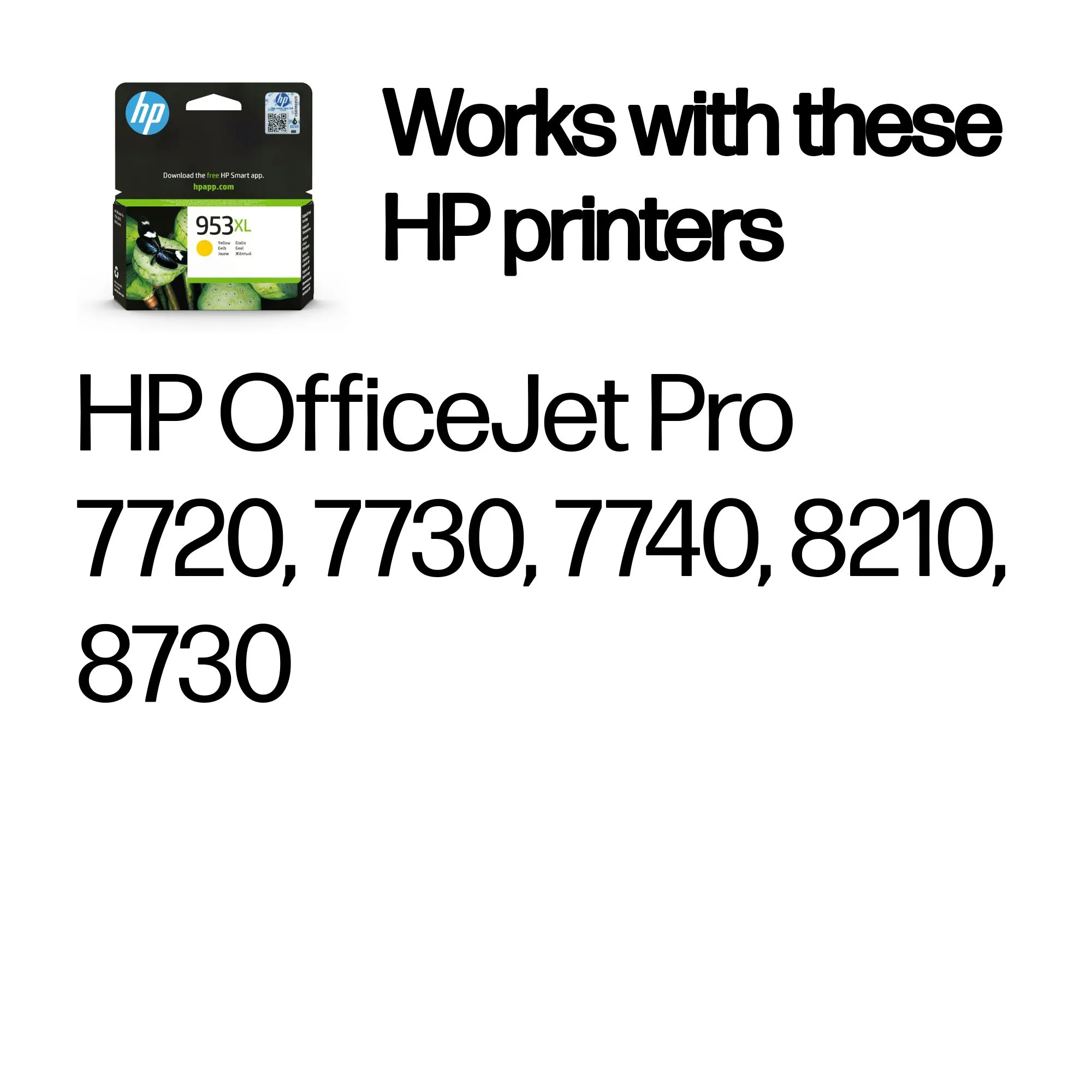 HP 953XL - 20 ml - Tuottoisa - keltainen - alkuper&auml;inen - mustepatruuna malleihin Officejet Pro 7740, 8218, 8710, 8715, 8720, 8725, 8730, 8740, 8745