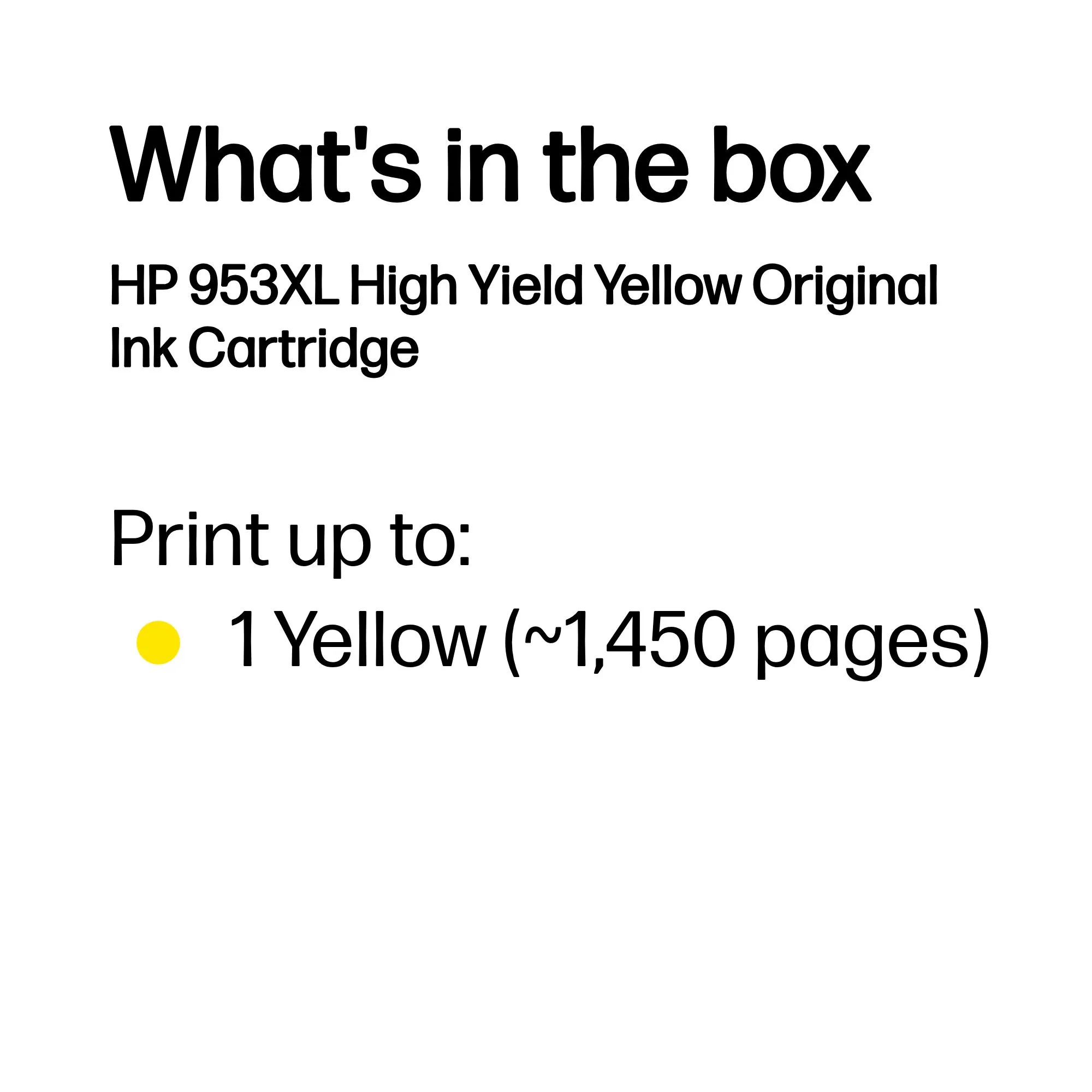 HP 953XL-mustekasetti, 18 ml, keltainen