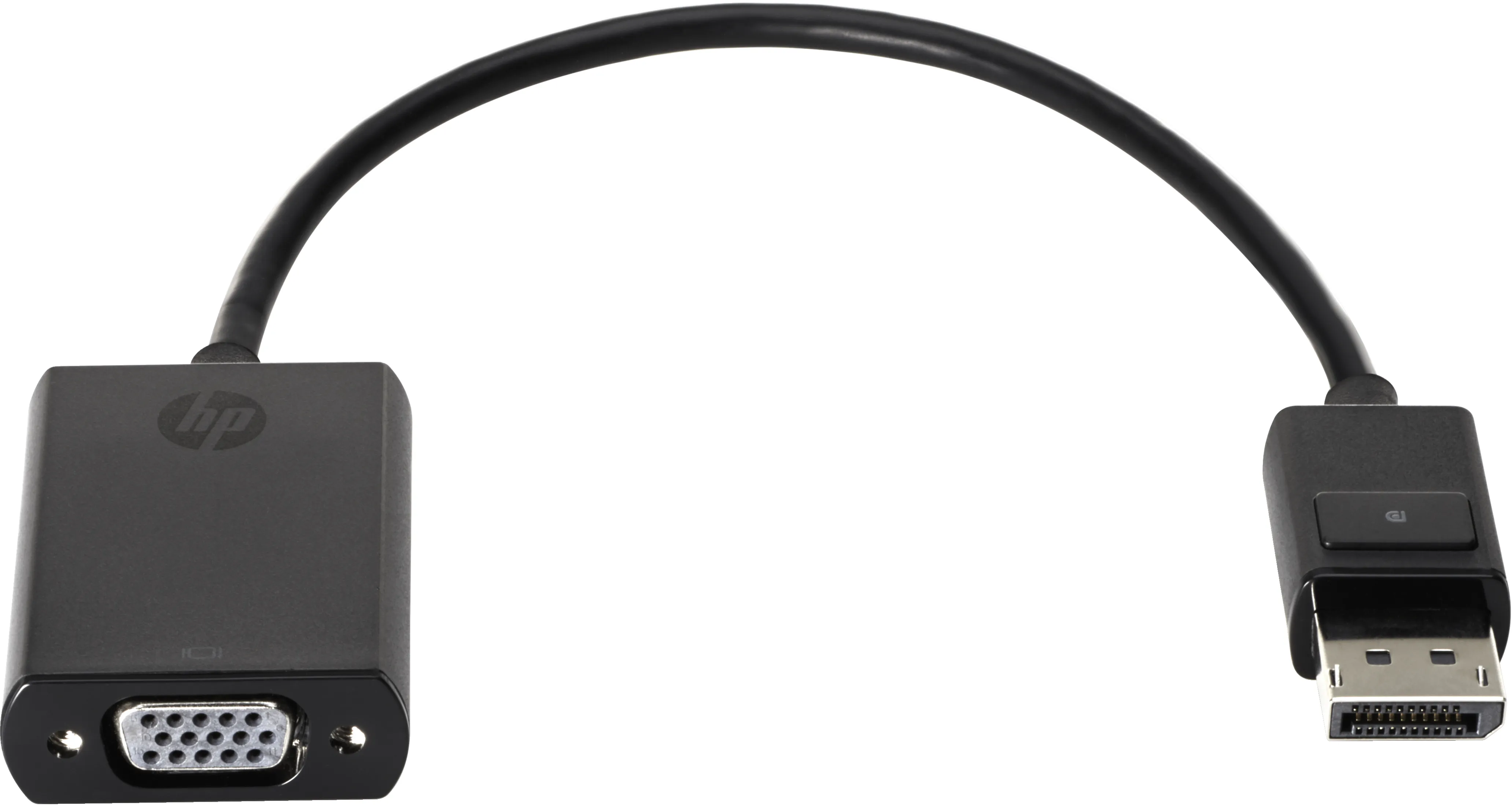 HP  DisplayPort – VGA -adapteri, Musta