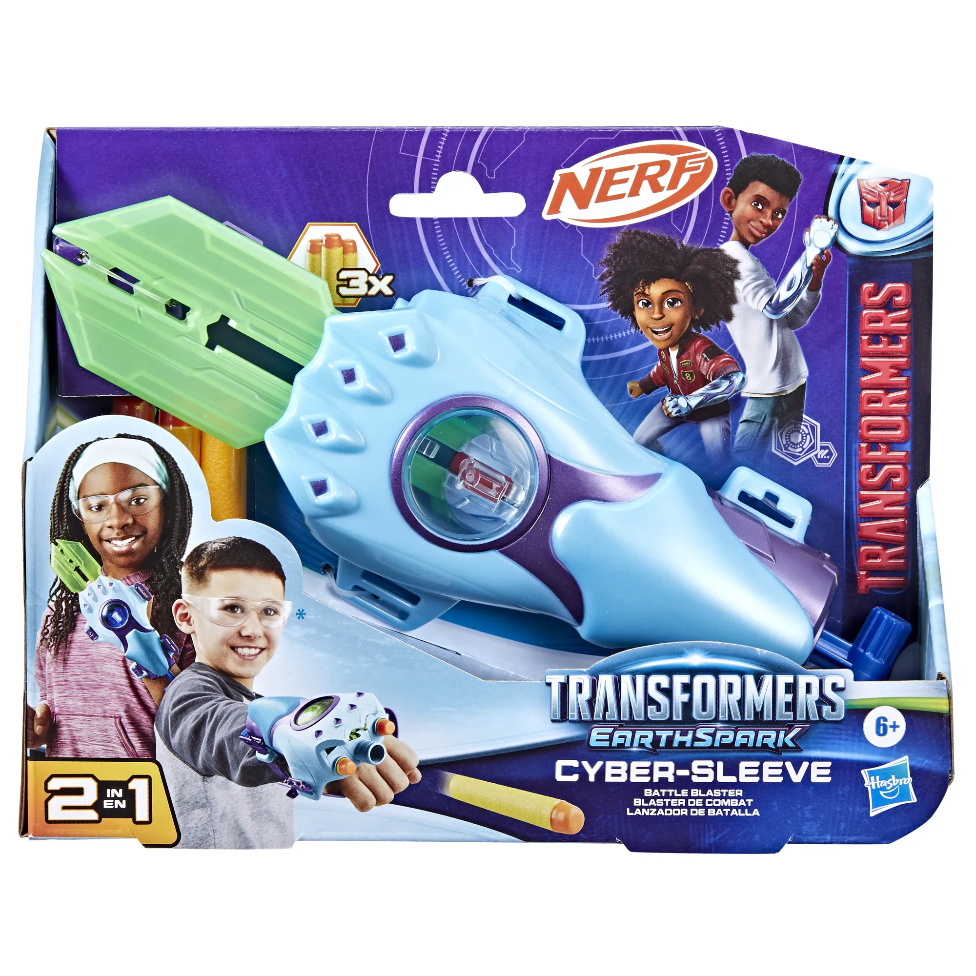 Hasbro Transformers: EarthSpark Cyber-Sleeve Battle Blaster, Nerf Gun