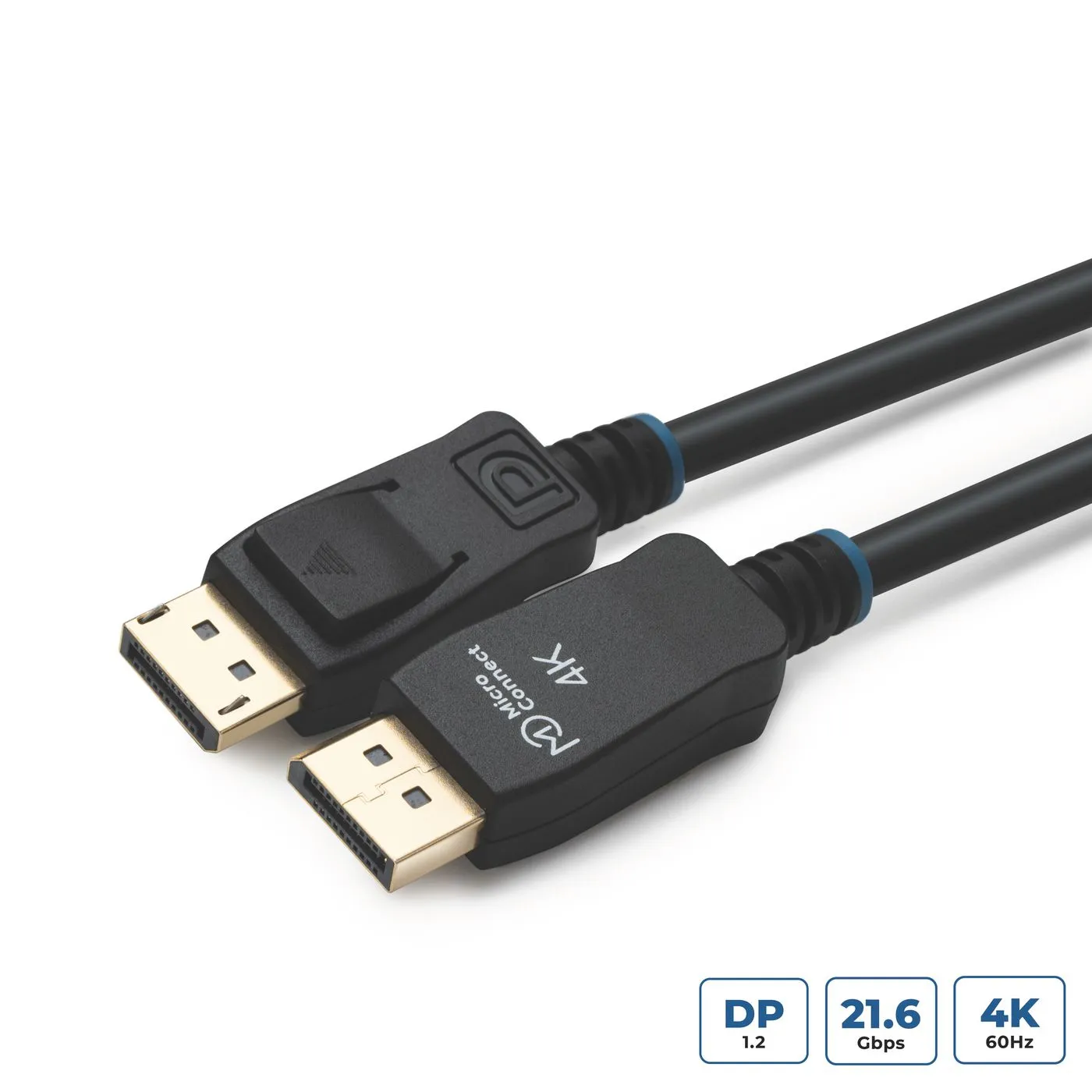 MicroConnect DisplayPort 1.2 -kaapeli, jossa 4K, 1 m, musta