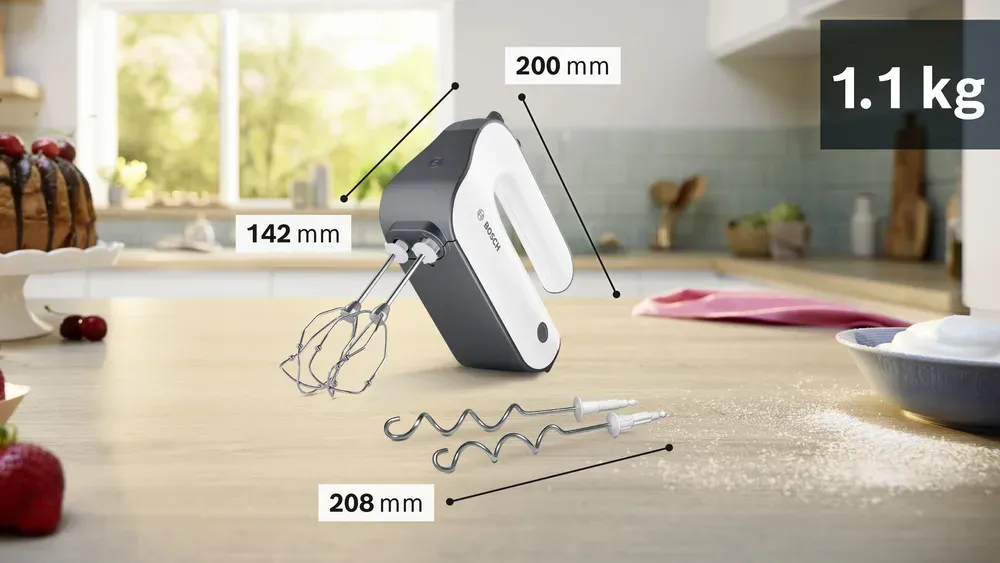 Bosch Styline MFQ49300 - hand mixer, Silver