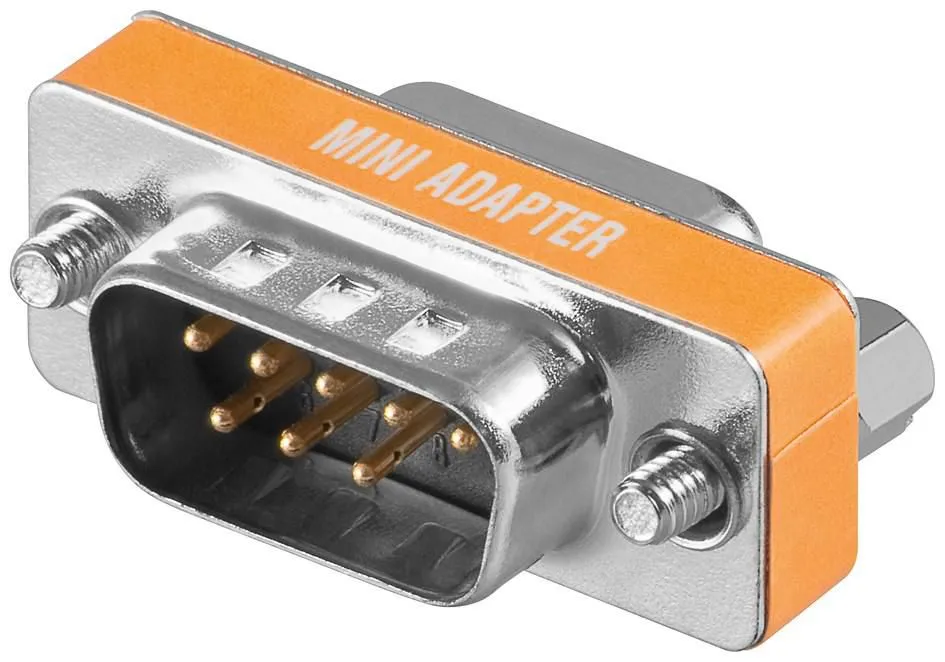 Mini Gender DB9 M/F Null Modem