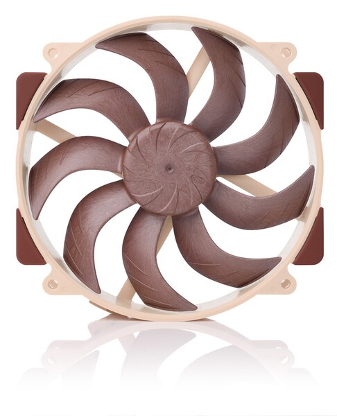Noctua NF-A14X25R G2 SX2 PP, 140 mm, PWM, SSO2-lager fl&auml;ktpaket, 2 st, beige/brun