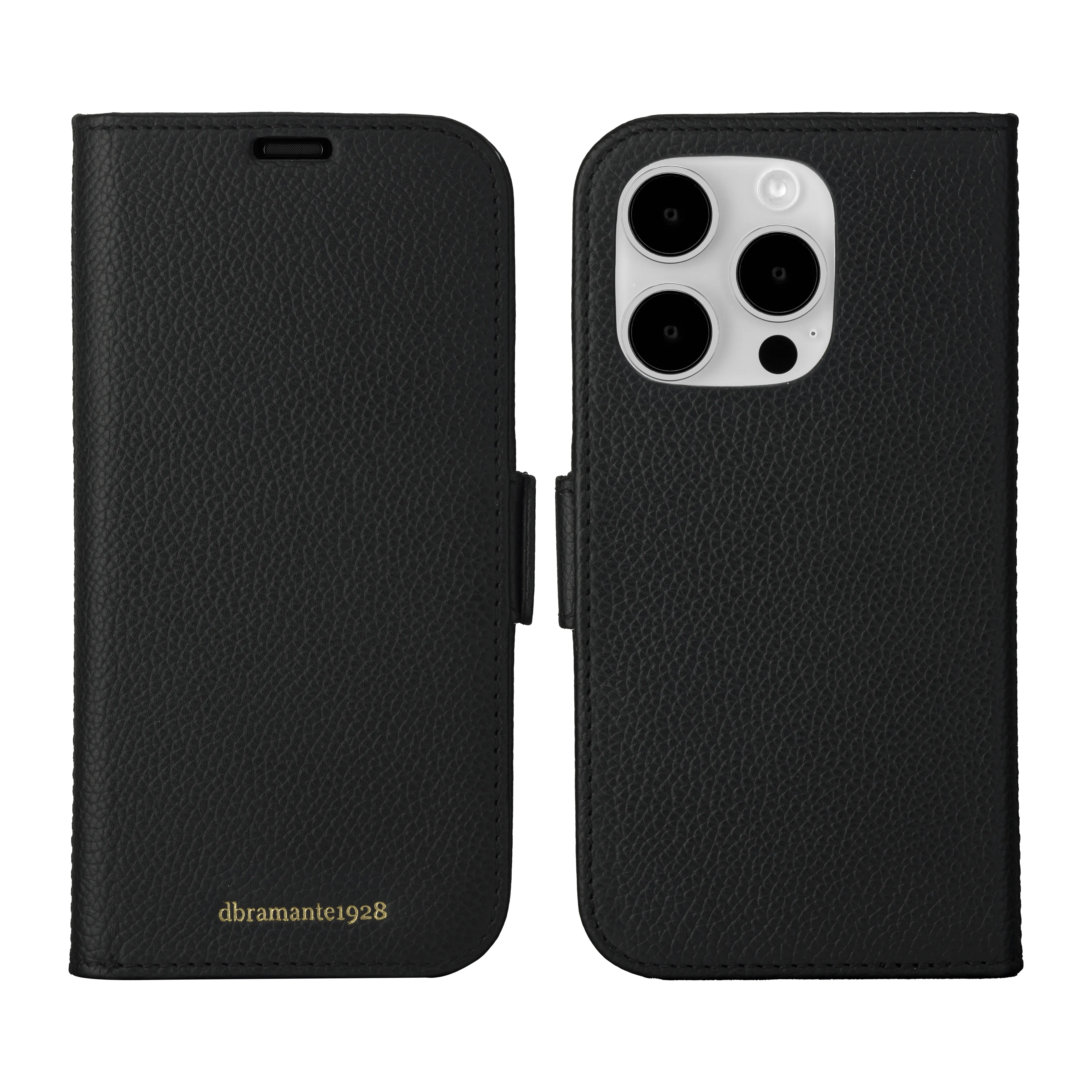 Dbramante1928 New York, iPhone 15 Pro Max - 2-in-1 Wallet Case, Night Black