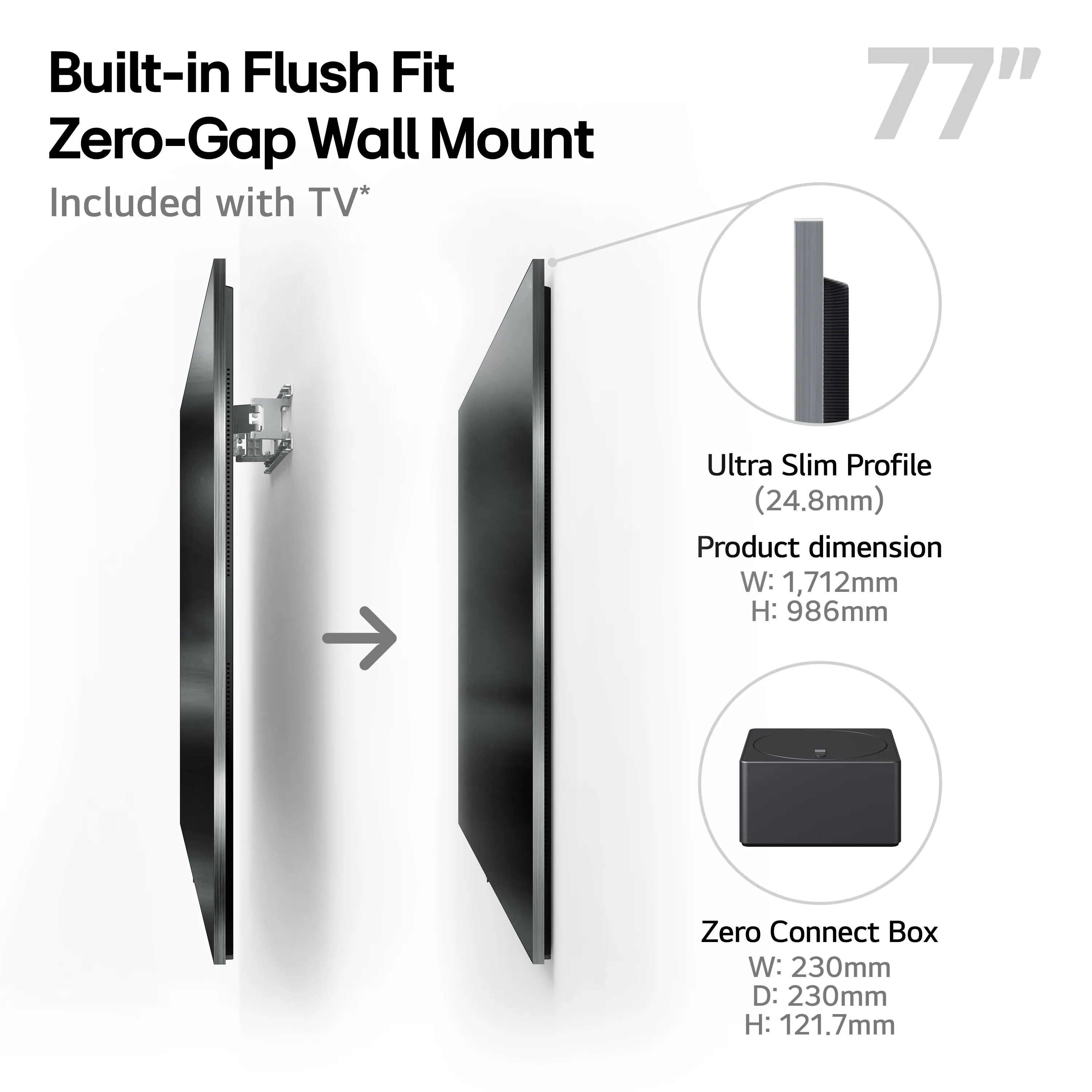 LG M5 OLED77M59LA 77" 4K webOS 25 TV, 120Hz, Dolby Vision