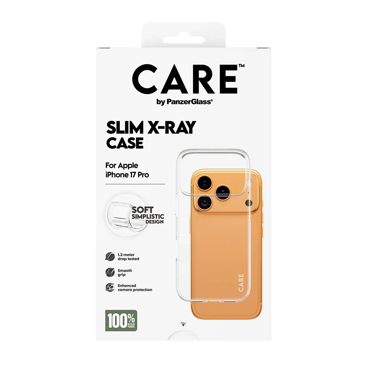 PanzerGlass CARE X-Ray Case for iPhone 17 Pro, Clear