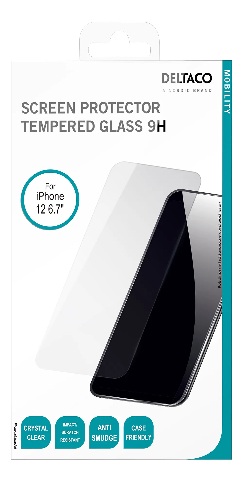 Deltaco 2.5D Glass, iPhone 12 Pro Max - Screen Glass