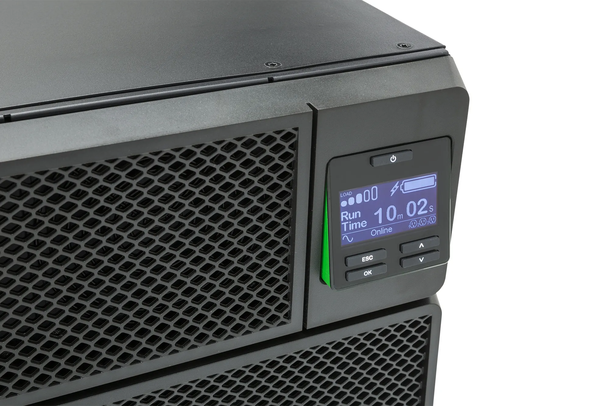 APC Smart-UPS On-Line 6000 VA / 6000 W 2,5 min (50% 8 min) Double Conversion Online 4U 19&quot; Rackoumt UPS 230V. Tulo kiinteasennus 230V (1PH+N+G). L&auml;ht&ouml;: 4x IEC 3