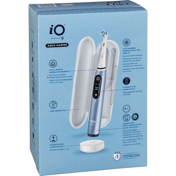 Braun Oral-B iO Series 9 Luxe Edition - elektrisk tandborste, blue/white/aqua