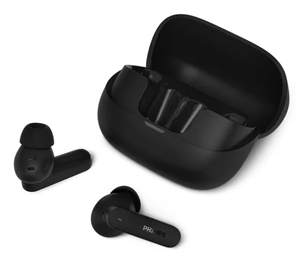 Philips 3000 Series TAT3000BK/00 Wireless Earbuds, Black