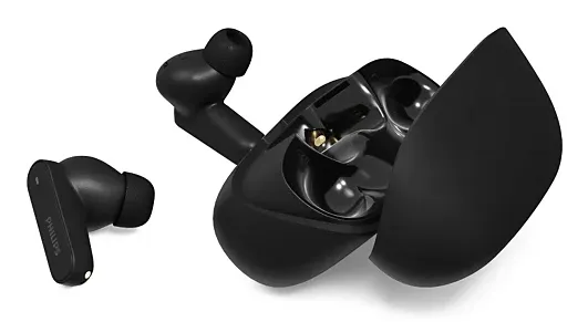 Philips 3000 Series TAT3000BK/00 Wireless Earbuds, Black