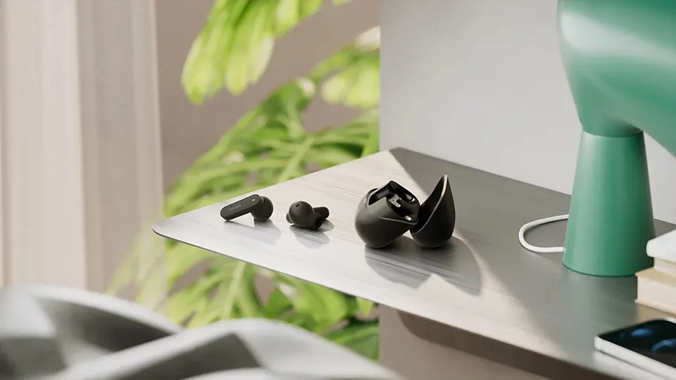 Philips 3000 Series TAT3000BK/00 Wireless Earbuds, Black