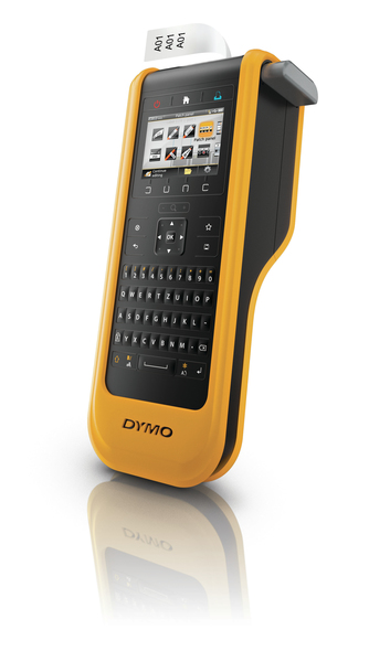 DYMO XTL 300 M&auml;rkmaskin f&ouml;r industriella milj&ouml;er, gul/svart