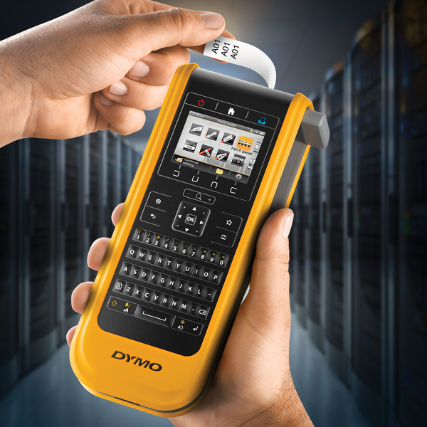 DYMO XTL 300 M&auml;rkmaskin f&ouml;r industriella milj&ouml;er, gul/svart
