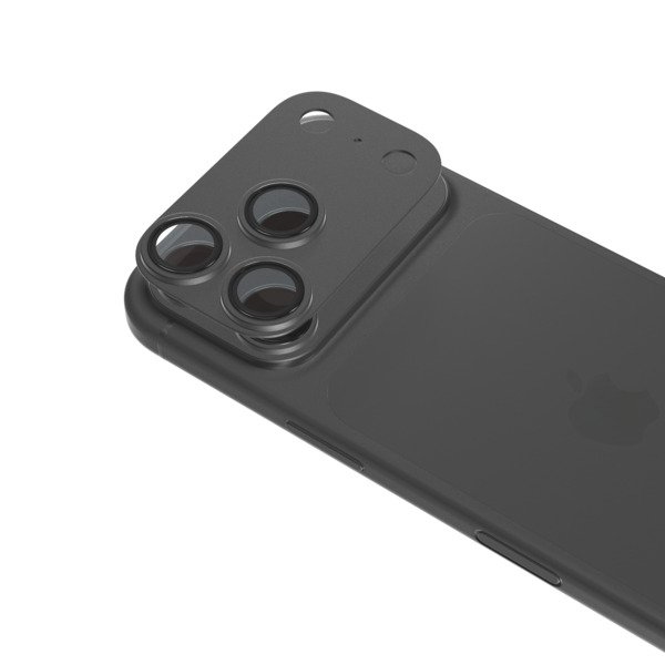 Epico Aluminium AntiReflective Lens  &amp;  Island Protector | iPhone 18 Pro | with Easy Application | Black | Impact and Scratch Resistance