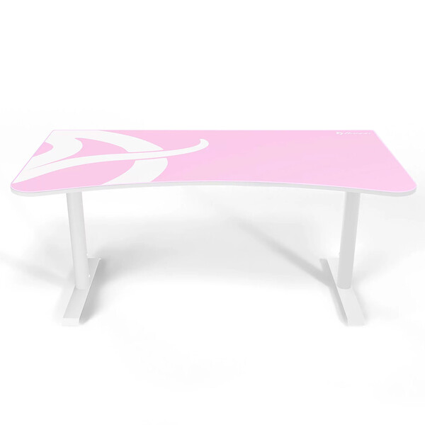 Arozzi Arena Large Gaming Desk - White Pink