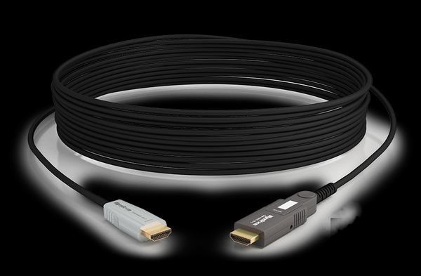 Wyrestorm  HDMI &ndash; micro-HDMI 2.0 -kaapeli, 30 m, musta, Kulta, Valkoinen