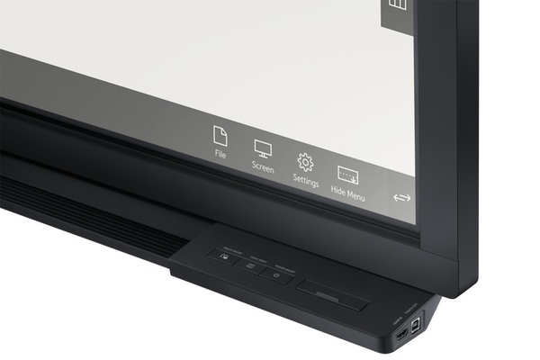 SAMSUNG DM75E-BR 75inch Wide 16:9 All-in-one Touch E-LED 430nits Speakers black VGA DVI 3xHDMI DP 1.2 RS232 RJ45 SSSP Gen.3 8GB