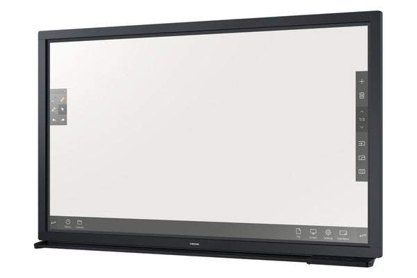 SAMSUNG DM75E-BR 75inch Wide 16:9 All-in-one Touch E-LED 430nits Speakers black VGA DVI 3xHDMI DP 1.2 RS232 RJ45 SSSP Gen.3 8GB