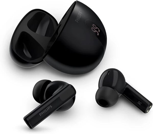 Philips 3000 Series TAT3000BK/00 Wireless Earbuds, Black