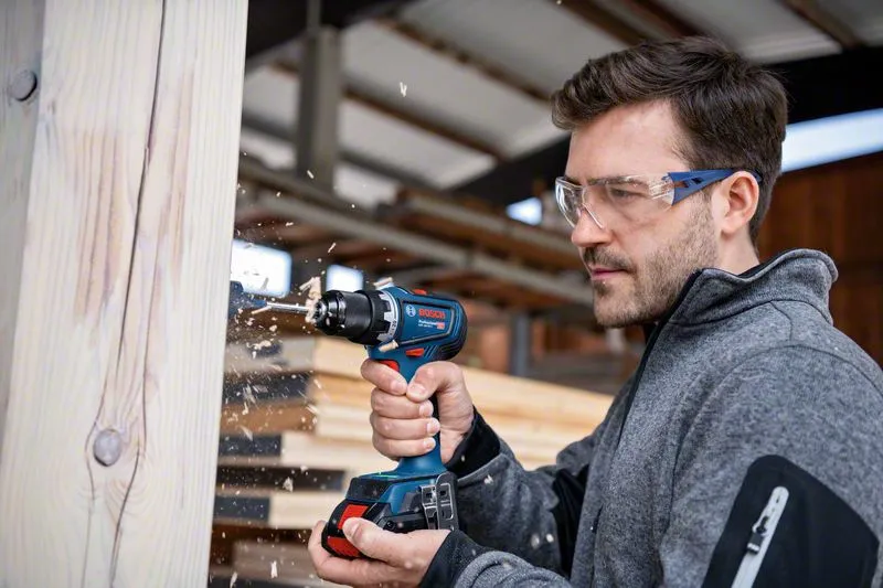 Bosch Cordless Drill GSR 18V-90 C Professional solo, 18V (blue/black, without battery and charger)