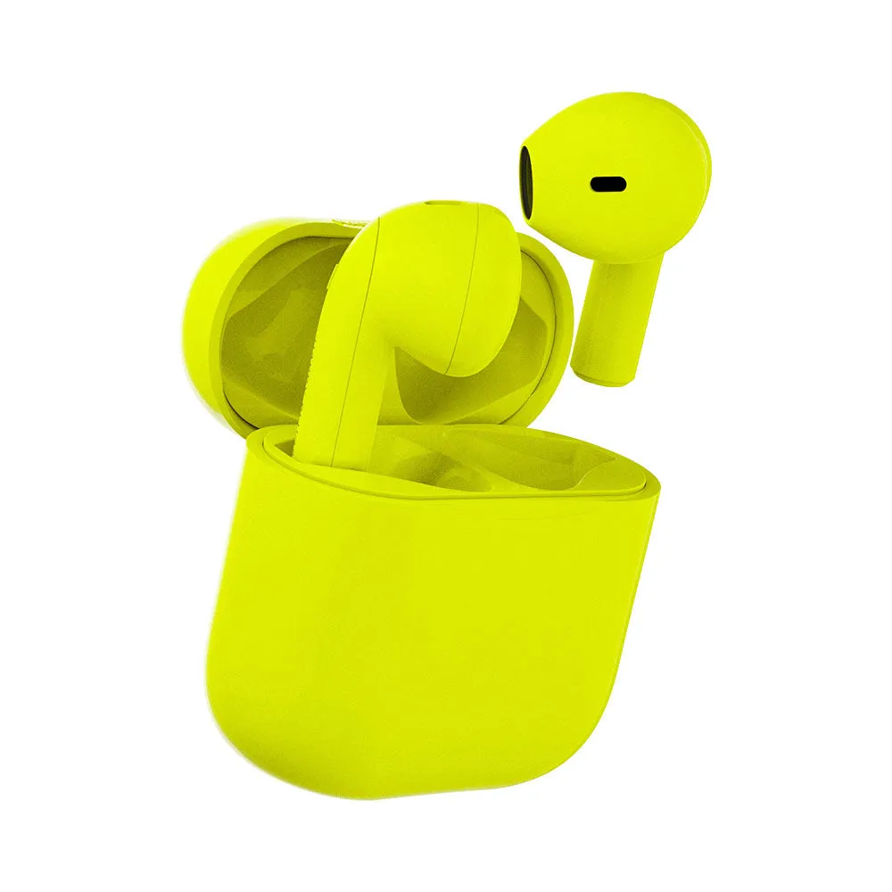 Happy Plugs Joy wireless -earbuds, neon yellow