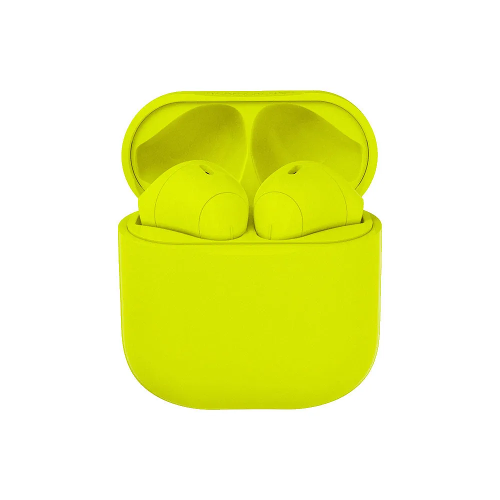 Happy Plugs Joy wireless -earbuds, neon yellow