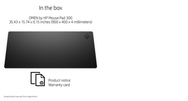 HP Omen Pad 300 XL - gaming mousepad, 900x400 mm, Grey
