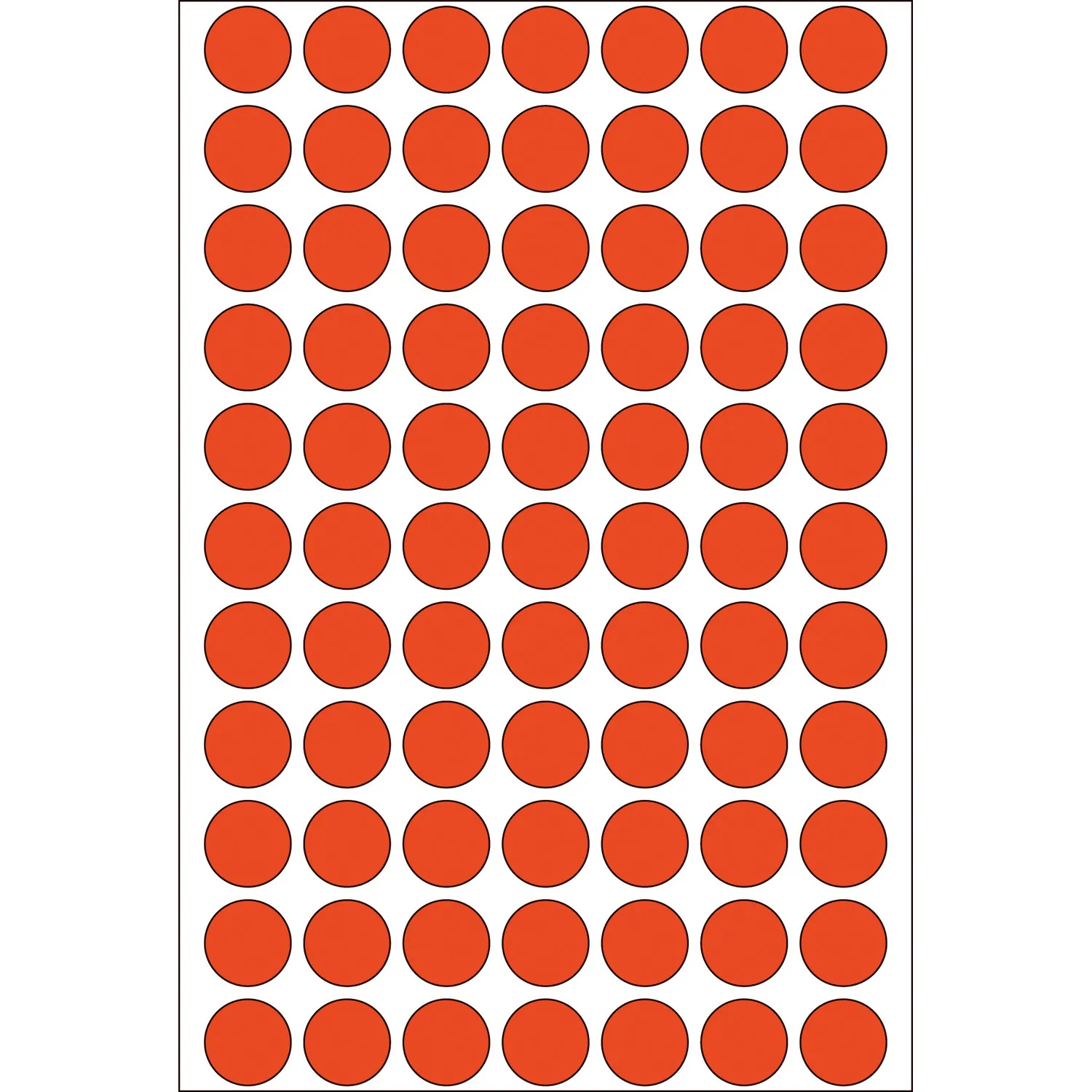 Herma label manual ø13 red (2464)