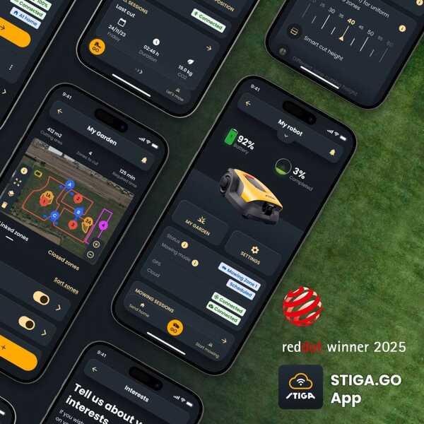 STIGA A 6v, GPS, RTK, 600 m&sup2; -robottiruohonleikkuri