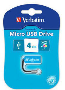 USB key MEM-Drive 4GB Store 'N' Go Micro Blue