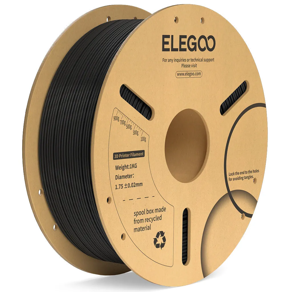 ELEGOO PLA+ 1.75 mm, 1 kg -3D-tulostusfilamentti, musta