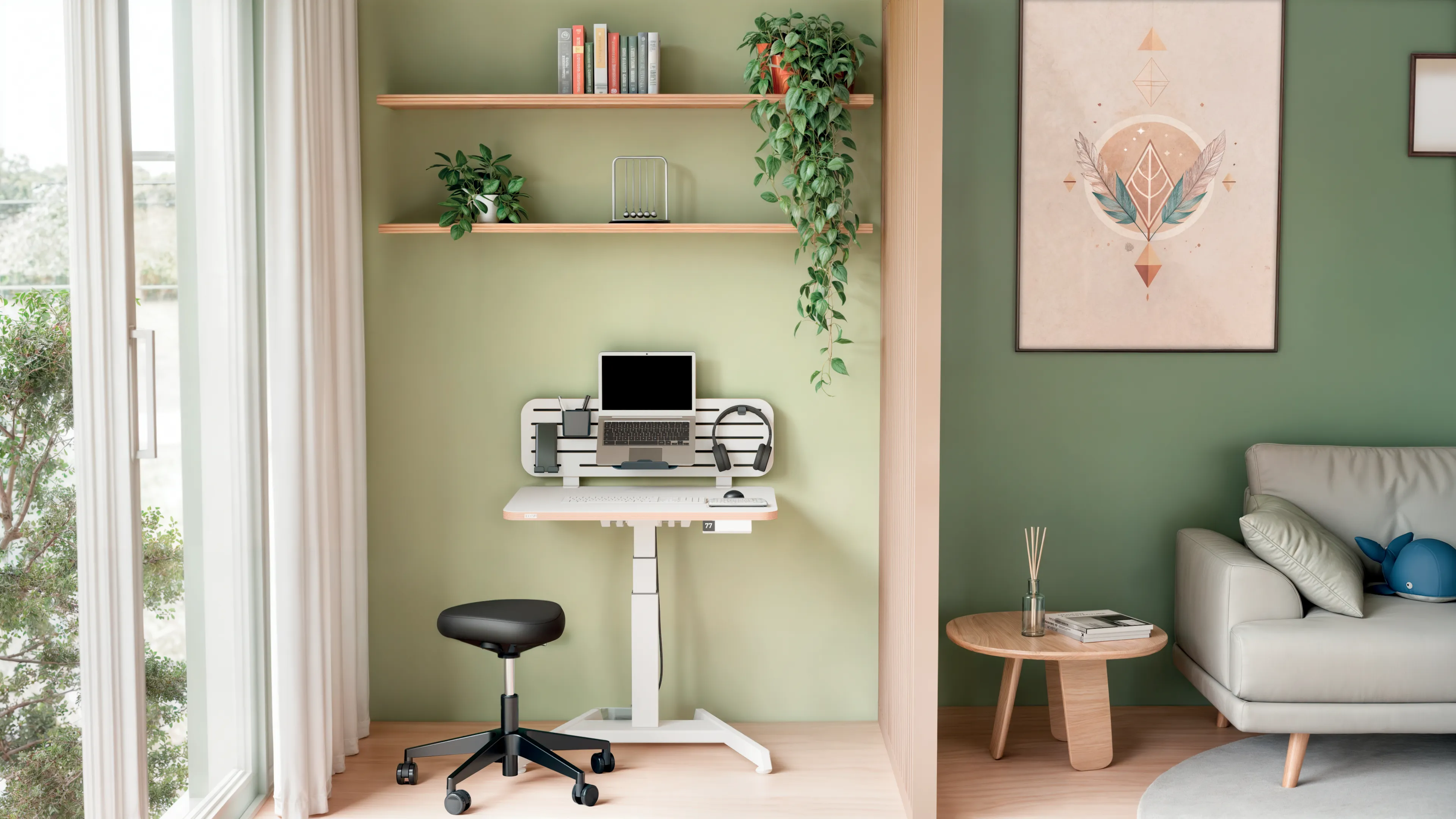 Leitz Ergo wobble - sitting stool, Black