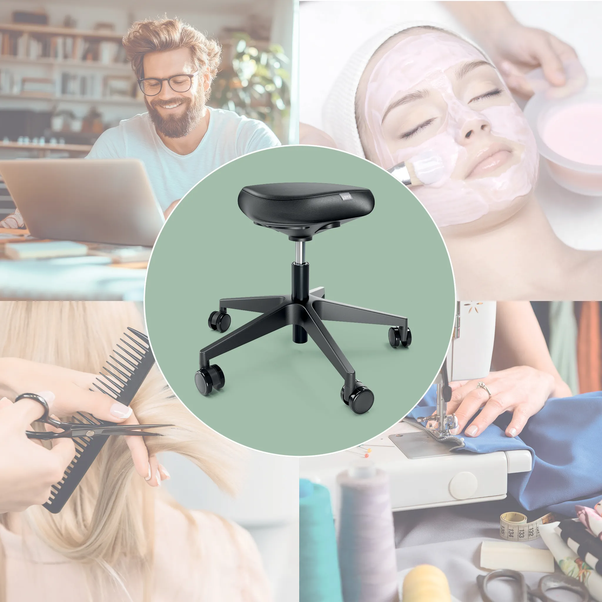 Leitz Ergo wobble - sitting stool, Black