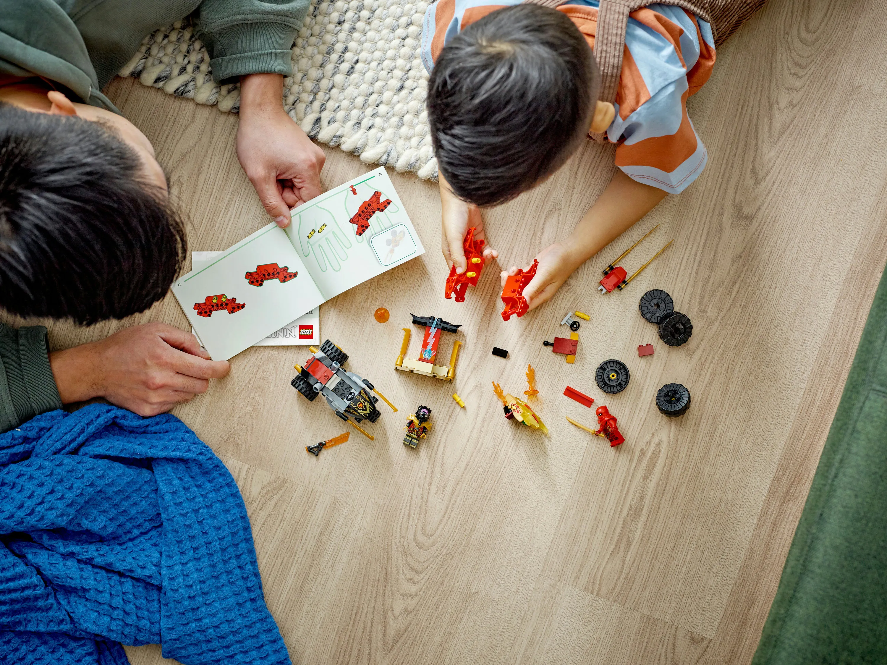 LEGO NINJAGO Kais och Rass bil- och motorcykelstrid 71789