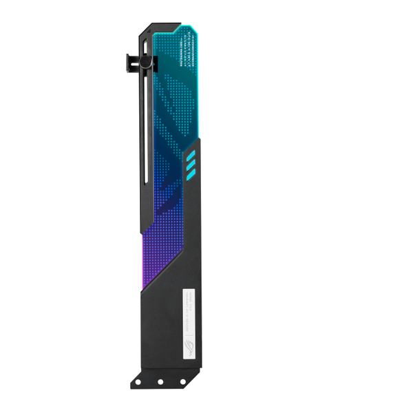ASUS ROG Wingwall Graphics Card Holder Aura Sync RGB lighting Aluminum structure Universal GPU Support