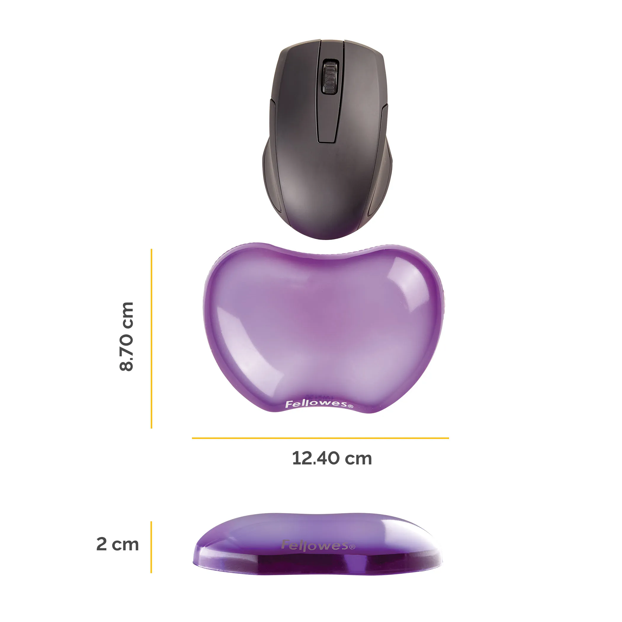 FELLOWES CRYSTAL FLEX REST PURPLE